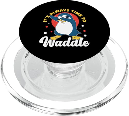Pinguin: It's Always Time To Waddle PopSockets PopGrip für MagSafe Pinguin: It's Always Time To Waddle PopSockets PopGrip für MagSafe von Penguin Animal Winter Designs For Kids