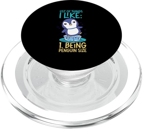 Pinguin: Liste der Dinge, die ich mag: 1. Pinguin-Größe sein PopSockets PopGrip für MagSafe Pinguin: Liste der Dinge, die ich mag: 1. Pinguin-Größe sein PopSockets PopGrip für MagSafe von Penguin Animal Winter Designs For Kids