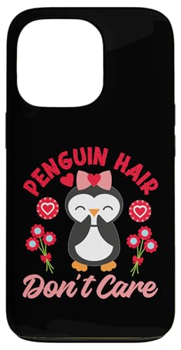 Pinguin: Pinguinhaar, Don't Care Hülle für iPhone 13 Pro von Penguin Animal Winter Designs For Kids