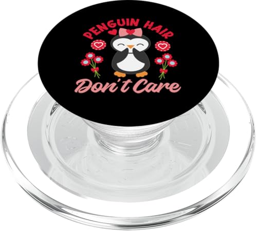 Pinguin: Pinguinhaar, Don't Care PopSockets PopGrip für MagSafe von Penguin Animal Winter Designs For Kids