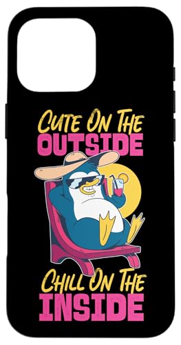 Pinguin: Süß auf der Außenseite, Chill On The Inside Hülle für iPhone 16 Pro Max Pinguin: Süß auf der Außenseite, Chill On The Inside Hülle für iPhone 16 Pro Max von Penguin Animal Winter Designs For Kids