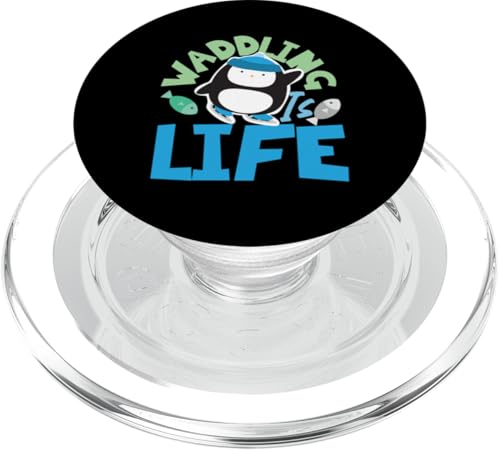 Pinguin: Waddling Is Life PopSockets PopGrip für MagSafe Pinguin: Waddling Is Life PopSockets PopGrip für MagSafe von Penguin Animal Winter Designs For Kids