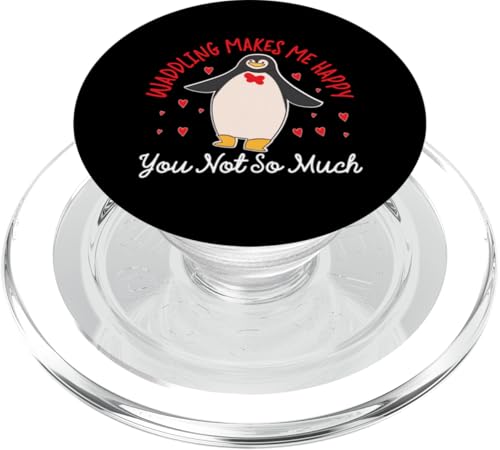 Pinguin: Waddling makes me happy, you not so much PopSockets PopGrip für MagSafe Pinguin: Waddling makes me happy, you not so much PopSockets PopGrip für MagSafe von Penguin Animal Winter Designs For Kids