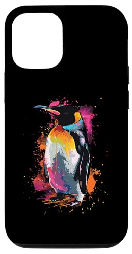 Hülle für iPhone 12/12 Pro Pinguin bunt Hülle für iPhone 12/12 Pro Pinguin bunt von Penguin Design