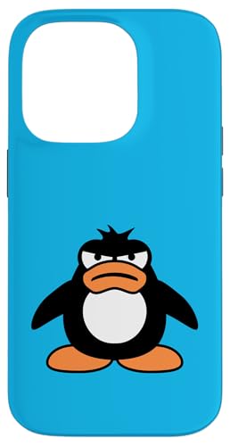 Pinguin Angry Unhappy Bad Evil Mad Frustriert Cool Comic Fun Hülle für iPhone 14 Pro von Penguin Funny Cute Happy Animal Bird Lover Designs