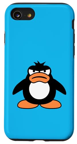 Pinguin Angry Unhappy Bad Evil Mad Frustriert Cool Comic Fun Hülle für iPhone SE (2020) / 7 / 8 von Penguin Funny Cute Happy Animal Bird Lover Designs