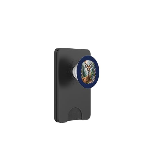 Weißschwanz Hirsch unter Berglorbeerblumen PopSockets PopWallet für MagSafe von Pennsylvania Territory Symbols Gifts & Tees taiche