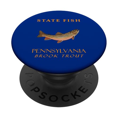 Wildfisch aus dem Pennsylvania-Territorium PopSockets Klebender PopGrip Wildfisch aus dem Pennsylvania-Territorium PopSockets Klebender PopGrip von Pennsylvania Territory Symbols Gifts & Tees taiche