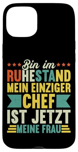 Bin Im Ruhestand Mein Einziger Chef Ist Jetzt Meine Frau Hülle für iPhone 15 Plus Bin Im Ruhestand Mein Einziger Chef Ist Jetzt Meine Frau Hülle für iPhone 15 Plus von Pensionär Opa Ruhestand Großvater Rentner Witze