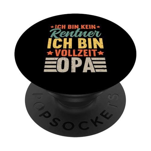 Bin Kein Rentner Ich Bin Vollzeit Opa Retro Rentner Opa PopSockets Klebender PopGrip Bin Kein Rentner Ich Bin Vollzeit Opa Retro Rentner Opa PopSockets Klebender PopGrip von Pensionär Opa Ruhestand Großvater Rentner Witze