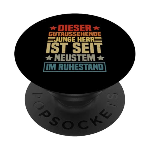 Dieser Gutaussehende Junge Herr Ist Seit Neustem Ruhestand PopSockets Klebender PopGrip Dieser Gutaussehende Junge Herr Ist Seit Neustem Ruhestand PopSockets Klebender PopGrip von Pensionär Opa Ruhestand Großvater Rentner Witze