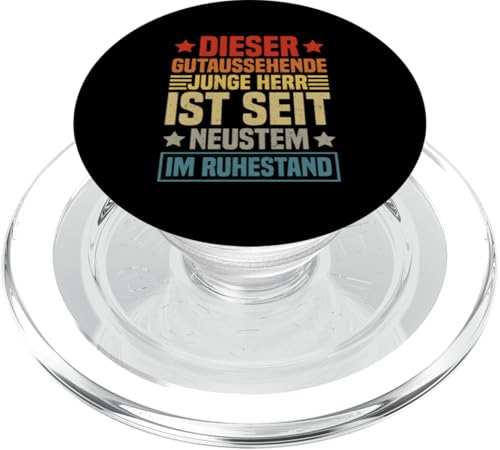 Dieser Gutaussehende Junge Herr Ist Seit Neustem Ruhestand PopSockets PopGrip für MagSafe von Pensionär Opa Ruhestand Großvater Rentner Witze