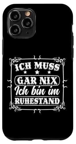 Ich Muss Gar Nix Ich Bin Im Ruhestand Rente Großvater Hülle für iPhone 11 Pro Ich Muss Gar Nix Ich Bin Im Ruhestand Rente Großvater Hülle für iPhone 11 Pro von Pensionär Opa Ruhestand Großvater Rentner Witze