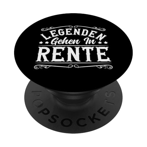 Legenden Gehen In Rente Rentner Opa Großvater Lustiges PopSockets Klebender PopGrip von Pensionär Opa Ruhestand Großvater Rentner Witze