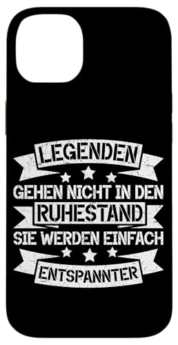 Legenden Gehen Nicht In Den Ruhestand Lustiges Rentner Hülle für iPhone 14 Plus von Pensionär Opa Ruhestand Großvater Rentner Witze
