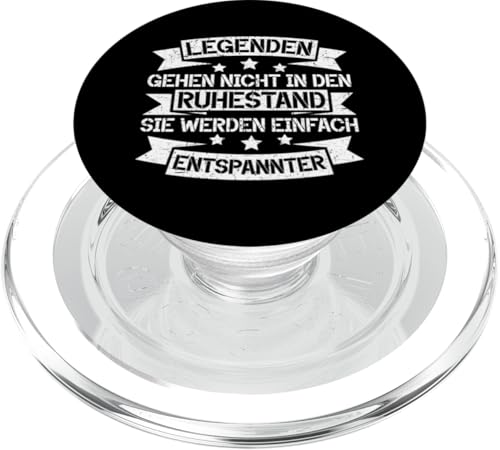 Legenden Gehen Nicht In Den Ruhestand Lustiges Rentner PopSockets PopGrip für MagSafe von Pensionär Opa Ruhestand Großvater Rentner Witze