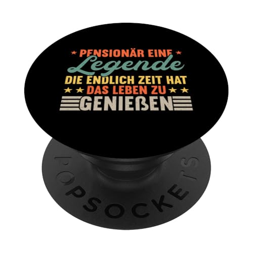 Pensionär Eine Legende Die Endlich Zeit Hat Leben Genießen PopSockets Klebender PopGrip Pensionär Eine Legende Die Endlich Zeit Hat Leben Genießen PopSockets Klebender PopGrip von Pensionär Opa Ruhestand Großvater Rentner Witze