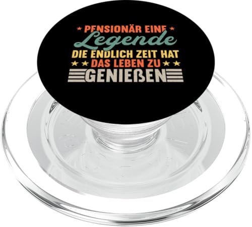 Pensionär Eine Legende Die Endlich Zeit Hat Leben Genießen PopSockets PopGrip für MagSafe von Pensionär Opa Ruhestand Großvater Rentner Witze
