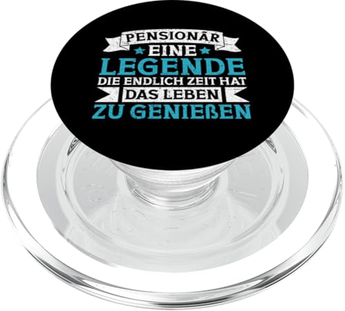 Pensionär Eine Legende Ein Endlich Zeit Hat Lustiges Rentner PopSockets PopGrip für MagSafe von Pensionär Opa Ruhestand Großvater Rentner Witze