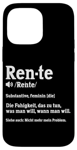 Rente Definition Rentner Opa Großpapa Pensionierte Witze Hülle für iPhone 14 Pro Max von Pensionär Opa Ruhestand Großvater Rentner Witze