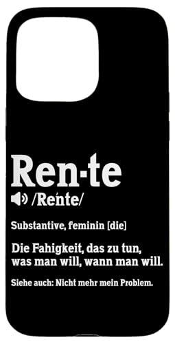 Rente Definition Rentner Opa Großpapa Pensionierte Witze Hülle für iPhone 15 Pro Max von Pensionär Opa Ruhestand Großvater Rentner Witze