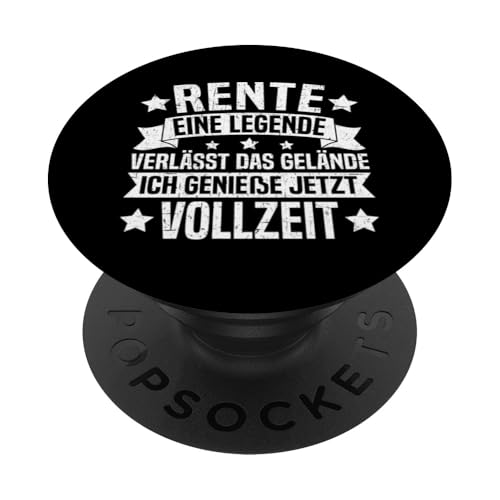 Rente Eine Legende Verlässt Das Gelände Pensionierte Opa PopSockets Klebender PopGrip von Pensionär Opa Ruhestand Großvater Rentner Witze