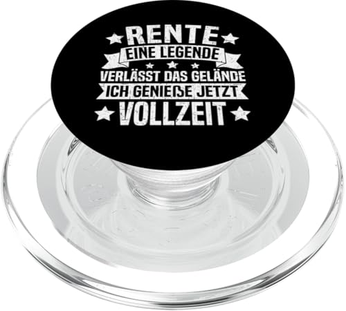 Rente Eine Legende Verlässt Das Gelände Pensionierte Opa PopSockets PopGrip für MagSafe von Pensionär Opa Ruhestand Großvater Rentner Witze