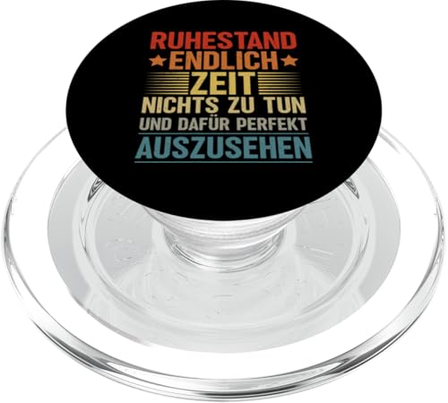 Ruhestand Endlich Zeit Nichts Zu Tun Dafür Gut Auszusehen PopSockets PopGrip für MagSafe Ruhestand Endlich Zeit Nichts Zu Tun Dafür Gut Auszusehen PopSockets PopGrip für MagSafe von Pensionär Opa Ruhestand Großvater Rentner Witze