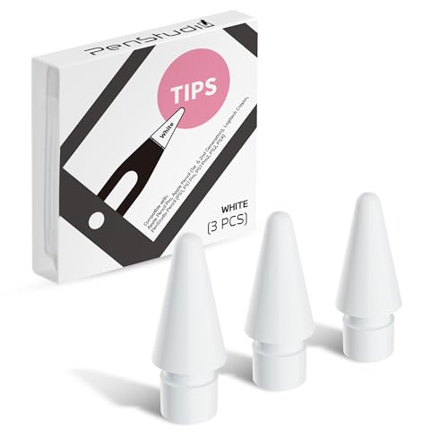 Penstudio Ersatzspitzen für Apple Pencil Pro/1./2nd & USB-C, 3er-Pack hochempfindliche Spitzen, langlebiges Stylus-Stift-Zubehör, präzise Kontrolle, keine Verzögerung, glatte iPencil-Spitzen Ersatz Penstudio Ersatzspitzen für Apple Pencil Pro/1./2nd & USB-C, 3er-Pack hochempfindliche Spitzen, langlebiges Stylus-Stift-Zubehör, präzise Kontrolle, keine Verzögerung, glatte iPencil-Spitzen Ersatz von Penstudio