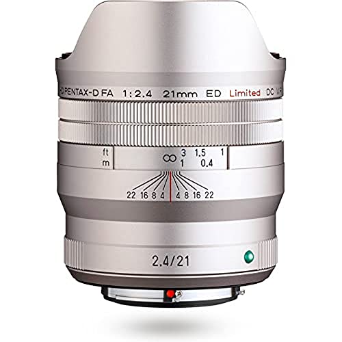 HD PENTAX-D FA 21mmF2.4ED Limited DC WR in Silber Ultra-Weitwinkel-Objektiv mit Festbrennweite [Zur Verwendung mit 35 mm Vollformat-DSLR-Kameras] von Pentax