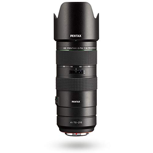 HD PENTAX-D FA 70-210 mm F4ED SDM WR: Telezoomobjektiv für DSLR-Kameras, leistungsstark bei konstanter f/4 Blende, witterungsbeständige Konstruktion, min. Fokussierungsabstand von 0,95 Metern 21217 von Pentax