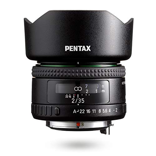HD PENTAX-FA35mmF2 22190 Vielseitiges Weitwinkelobjektiv Die neueste HD-Beschichtung minimiert Streulicht und Geisterbilder Anti-Flecken-Beschichtung Neues Außendesign Hybride asphärische Linse von Pentax
