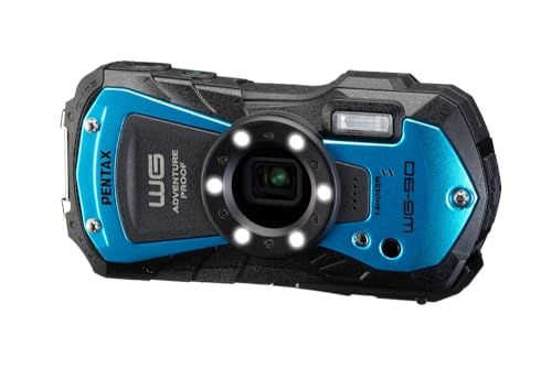PENTAX WG-90 Blau - wasserdichte Digitale Kompaktkamera, entwickelt für die einfache Unterwasseraufnahmen bis zu Einer Tiefe von 14 Metern PENTAX WG-90 Blau - wasserdichte Digitale Kompaktkamera, entwickelt für die einfache Unterwasseraufnahmen bis zu Einer Tiefe von 14 Metern von Pentax