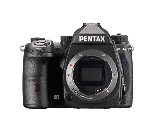 Pentax K-3 Mark III APS-C DSLR Kamera Gehäuse in schwarz - Bildfeld 100%~1,05x optischer Sucher, 5-Achsen 5,5 Stufen In-Body SR Mechanismus, ISO 1,6 Millionen, wetterfest, bis zu 12fps, Touchscreen von Pentax