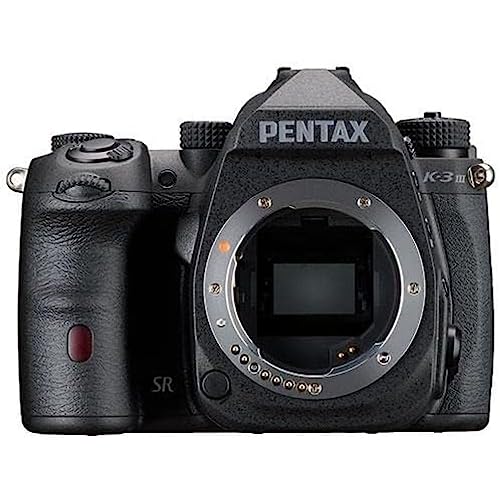 Pentax K-3 Mark III Monochrom Gehäuse Schwarz APS-C DSLR-Kamera - Sichtfeld 100%, optischer Sucher, 5-Achsen 5,5 Stufen In-Body SR, ISO 1.600.000, wetterfest, max. 12fps, Touchscreen von Pentax