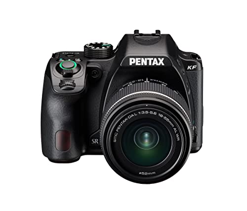 Pentax KF APS-C digitales SLR-Kamerakit mit 18-55 mm WR Zoomobjektiv, staubdicht, wetterfest, Vario-LCD-Display, schwarz Pentax KF APS-C digitales SLR-Kamerakit mit 18-55 mm WR Zoomobjektiv, staubdicht, wetterfest, Vario-LCD-Display, schwarz von Pentax