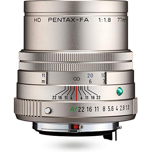 Pentax PENTAX-FA 77mmF1.8 Limited Silber Leichte Telebrennweite, z.B. für Porträtaufnahmen mit leistungsstarker HD-Vergütung, für das PENTAX K-System mit 35 mm Vollformat Sensor, 27890 Pentax PENTAX-FA 77mmF1.8 Limited Silber Leichte Telebrennweite, z.B. für Porträtaufnahmen mit leistungsstarker HD-Vergütung, für das PENTAX K-System mit 35 mm Vollformat Sensor, 27890 von Pentax