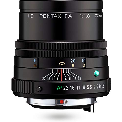 Pentax PENTAX-FA 77mmF1.9 Limited Schwarz Leichte Telebrennweite, z.B. für Porträtaufnahmen mit leistungsstarker HD-Vergütung, für das PENTAX K-System mit 35 mm Vollformat Sensor, 27880 von Pentax