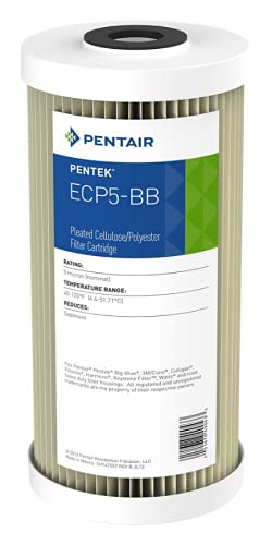 Pentek - 255490-43 ECP5-BB Plissee-Zellulose-Filterkartusche, Polyester, 24 x 10 cm, 5 Mikron. von Pentek