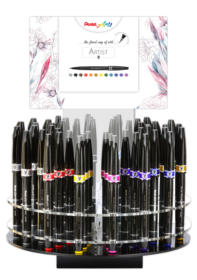 Pentel Pinselstift Sign Pen Artist, 48er Display von Pentel Arts