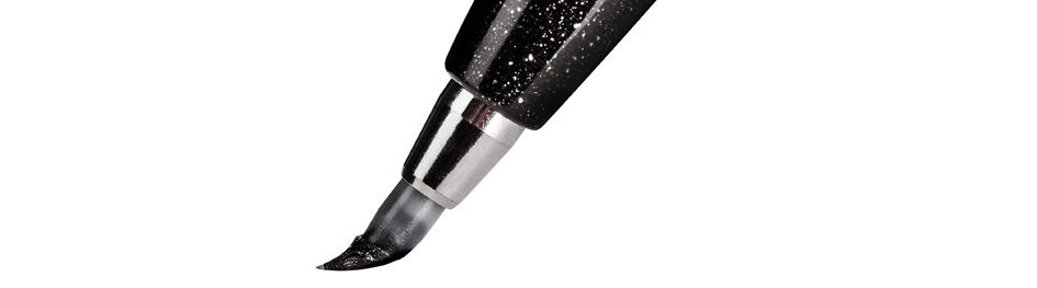 PentelArts Faserschreiber Brush Sign Pen, 4er Etui, Basic von Pentel Arts