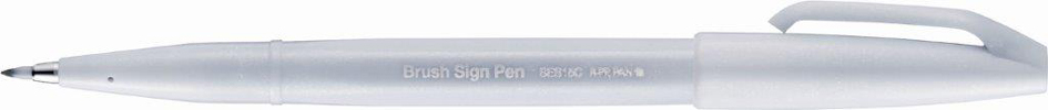 PentelArts Faserschreiber Brush Sign Pen, grau von Pentel Arts