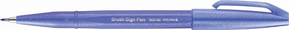 PentelArts Faserschreiber Brush Sign Pen SES15, blauviolett von Pentel Arts