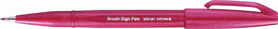 PentelArts Faserschreiber Brush Sign Pen SES15, burgunderrot von Pentel Arts
