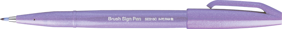 PentelArts Faserschreiber Brush Sign Pen SES15, flieder PentelArts Faserschreiber Brush Sign Pen SES15, flieder von Pentel