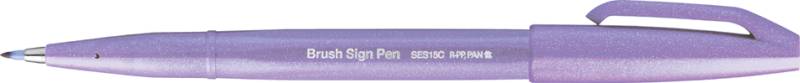 PentelArts Faserschreiber Brush Sign Pen SES15, flieder von Pentel Arts