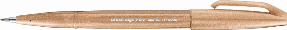 PentelArts Faserschreiber Brush Sign Pen SES15, hellbraun von Pentel Arts