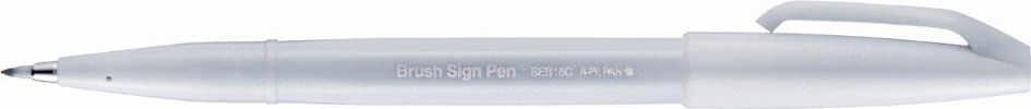 PentelArts Faserschreiber Brush Sign Pen SES15, hellgrau von Pentel Arts