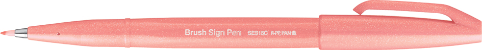 PentelArts Faserschreiber Brush Sign Pen SES15, koralle von Pentel Arts