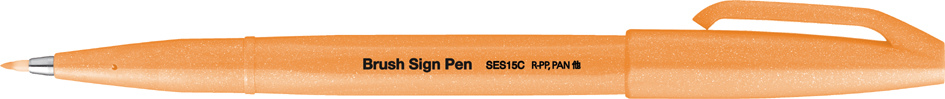 PentelArts Faserschreiber Brush Sign Pen SES15, neonorange von Pentel Arts